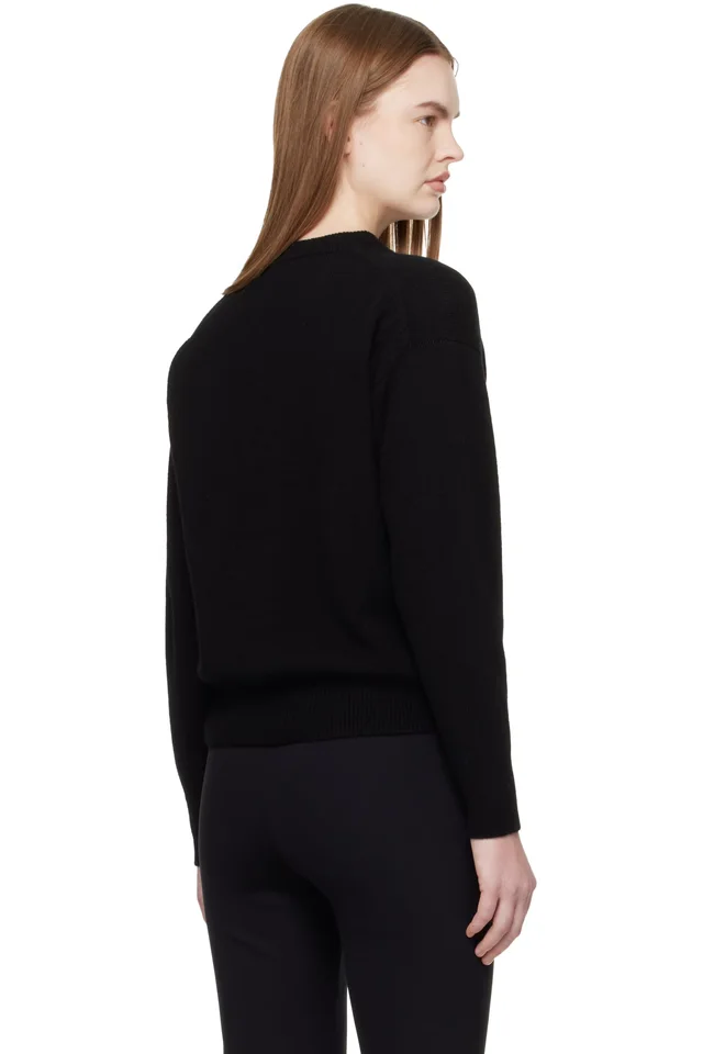 &Daughter Black Ada Crewneck Cardigan, photo 3 of 4 from SSENSE