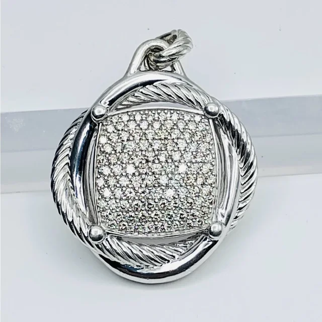David Yurman Infinity Large Pendant With Diamonds in silver|gray from Poshmark
