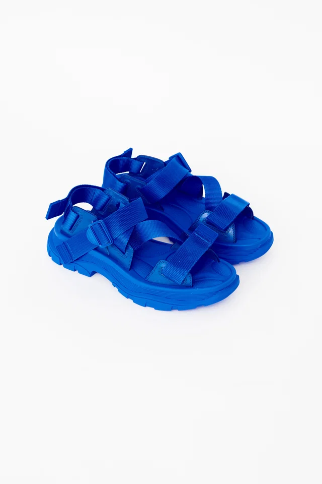 Alexander McQueen Electric Tread Platform Sandal in Leather from VSP Consignment