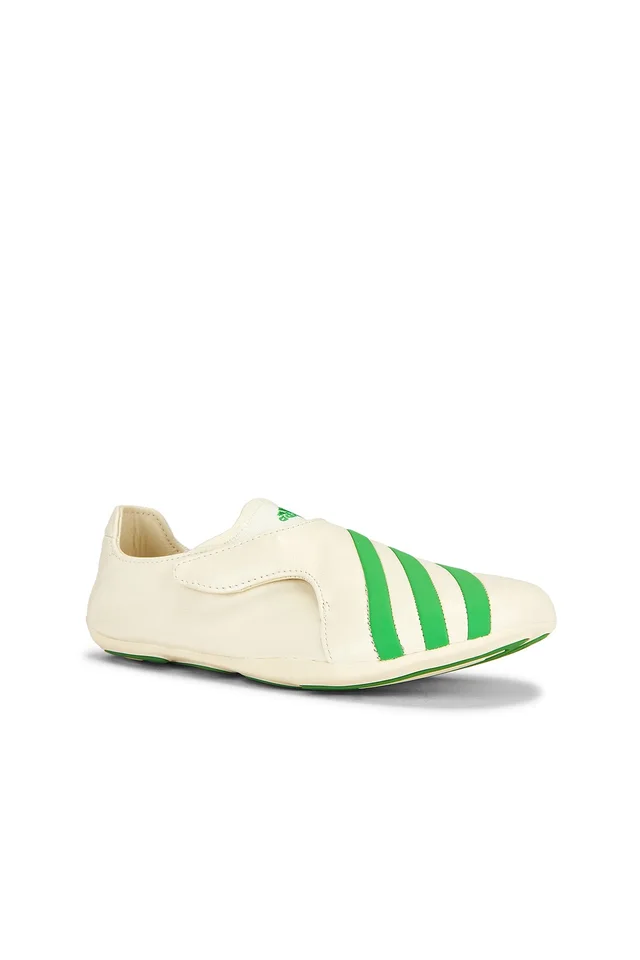 adidas Originals x Pharrell Williams Yoga Vario Sneaker in White & Green, photo 2 of 6 from REVOLVE (Canada)