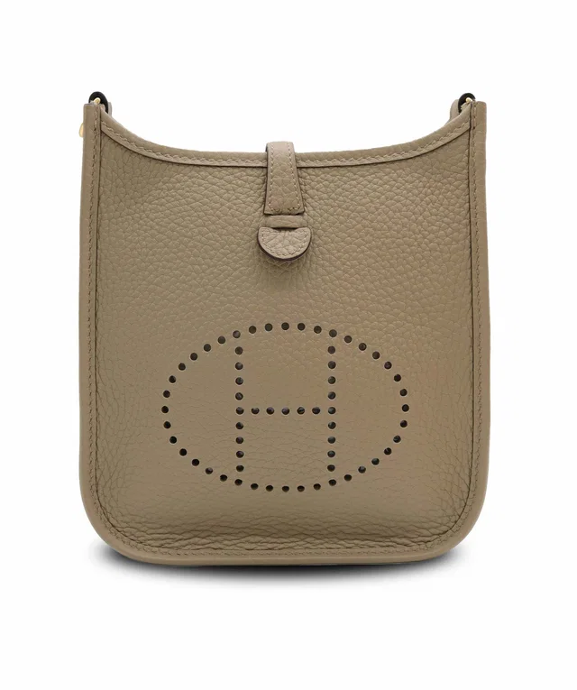 Hermès Evelyne 16 Beige Marfa Clemence GHW stamp W year 2024 in Beige Clemence leather from Luxury Promise