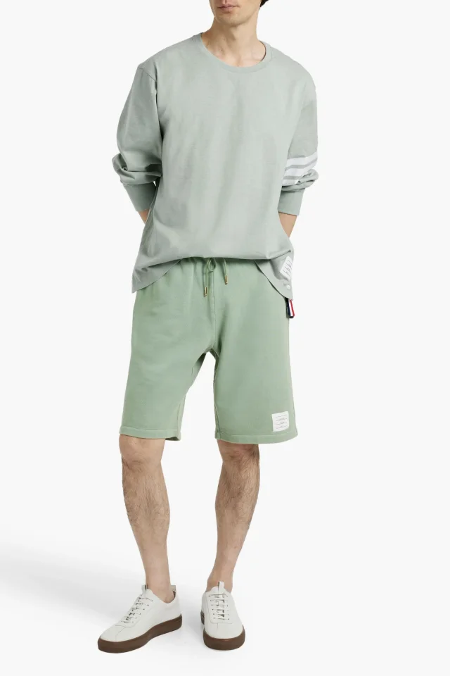 Thom Browne French Cotton-Terry Shorts, photo 2 of 4 from THE OUTNET