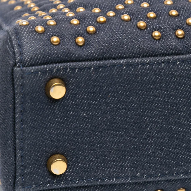 Dior Mini Denim Cannage Studded Supple Lady in Denim from HEWI, photo 5 of 6
