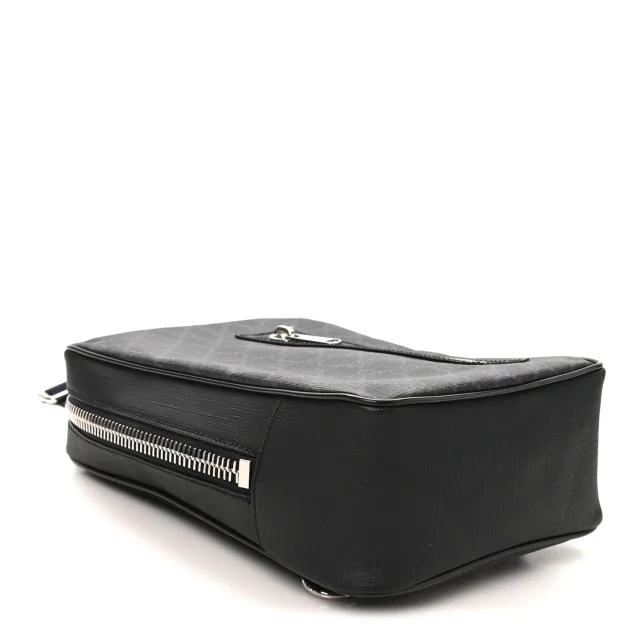 Gucci GG Supreme Monogram Web Belt Bag Black Grey in Black Coated canvas from FASHIONPHILE, photo 4 of 10