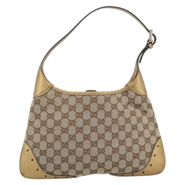 Gucci Vintage Jackie O Chain Hobo Gg Canvas Beige Bag in Beige Canvas from HEWI, photo 2 of 22