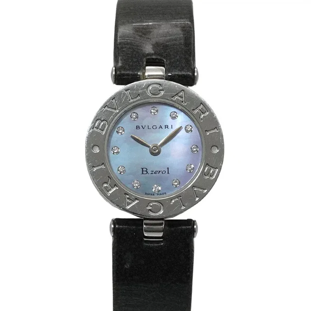 Bvlgari B-Zero1 BZ22S Bangle Watch Quartz Blue Shell Dial Ladies in Blue Leather from Luxury Promise