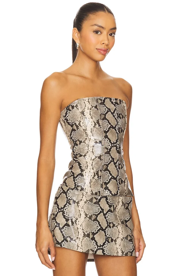 Miaou Libra Corset Top in Python, photo 2 of 4 from REVOLVE (Canada)