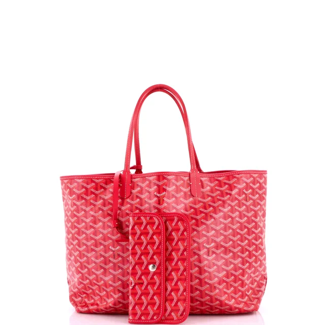 Goyard Saint Louis Reversible Tote Coated Canvas and Printed Canvas PM in red Coated canvas from Rebag, photo 2 of 9