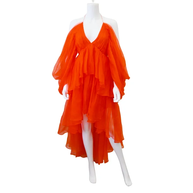 Zimmermann Natura Tiered Silk Organza Mini Dress in Silk from Clotheshorse Anonymous
