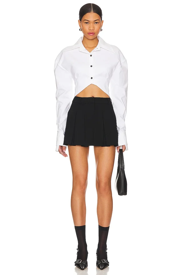 Amanda Uprichard x REVOLVE Braylon Skort in Black, photo 4 of 4 from REVOLVE (Canada)