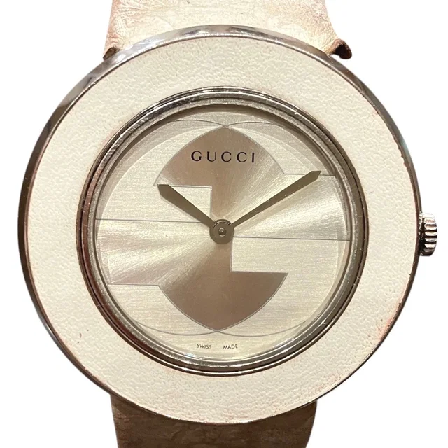 Gucci Uplay Watch SS Quartz Silver Dial 129.4 in Silver from The Reluxe