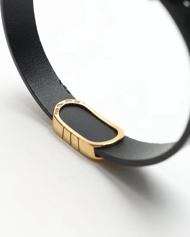 Bvlgari Parentesi Bracelet in 18 Yellow Gold and Leather in Yellow Leather from A Retro Tale, photo 6 of 6