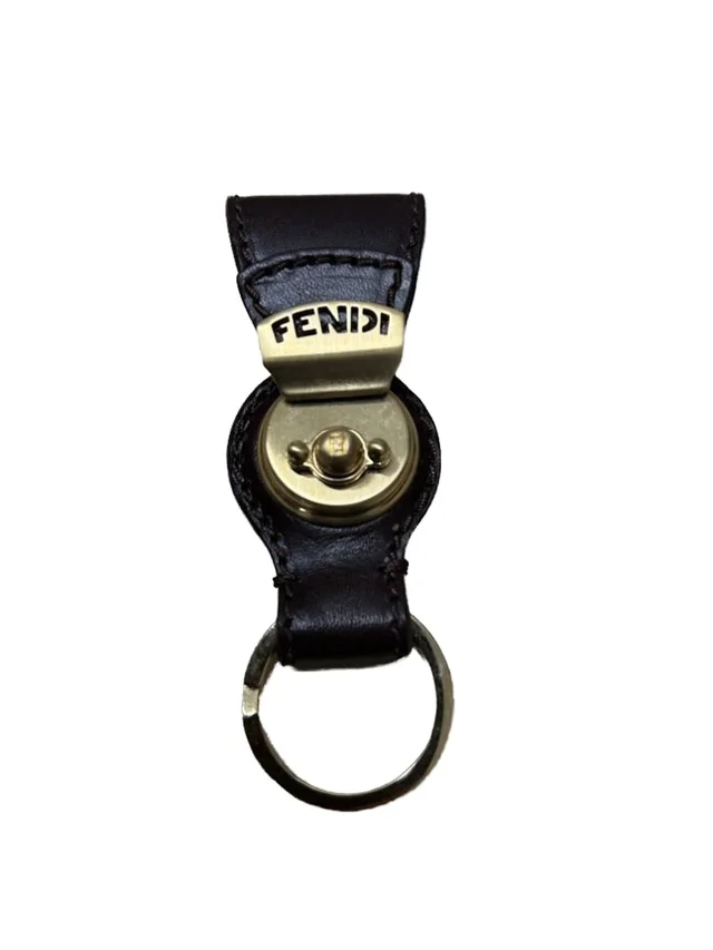 Fendi Key Ring Brown With Gold-Tone Hardware in Brown Leather from Oxfam Online Shop, photo 7 of 13