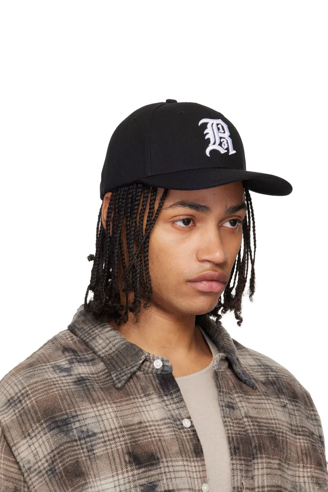 R13 Black Logo Baseball Cap, photo 2 of 3 from SSENSE