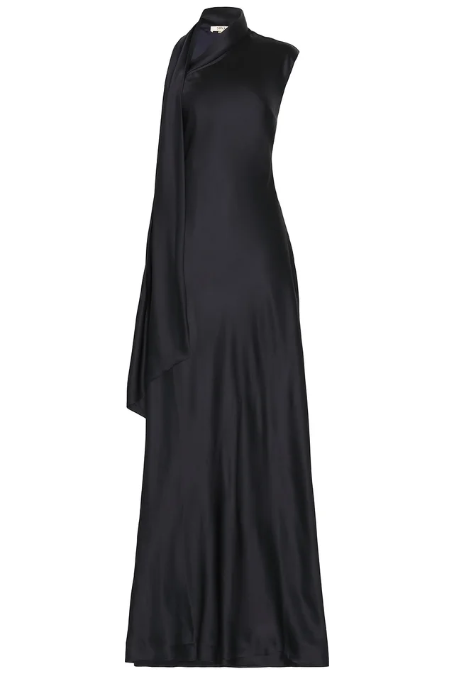 SRG Arden Silk Dress in Navy, photo 5 of 6 from REVOLVE (Canada)