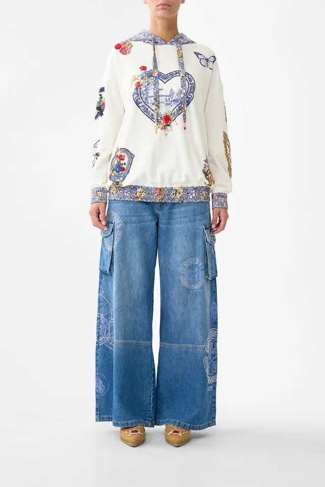 Camilla eBoutique SILK BAND OVERSIZED HOODIE WITH POCKETS THE POTTERY PARLOUR from CAMILLA, photo 1 of 1