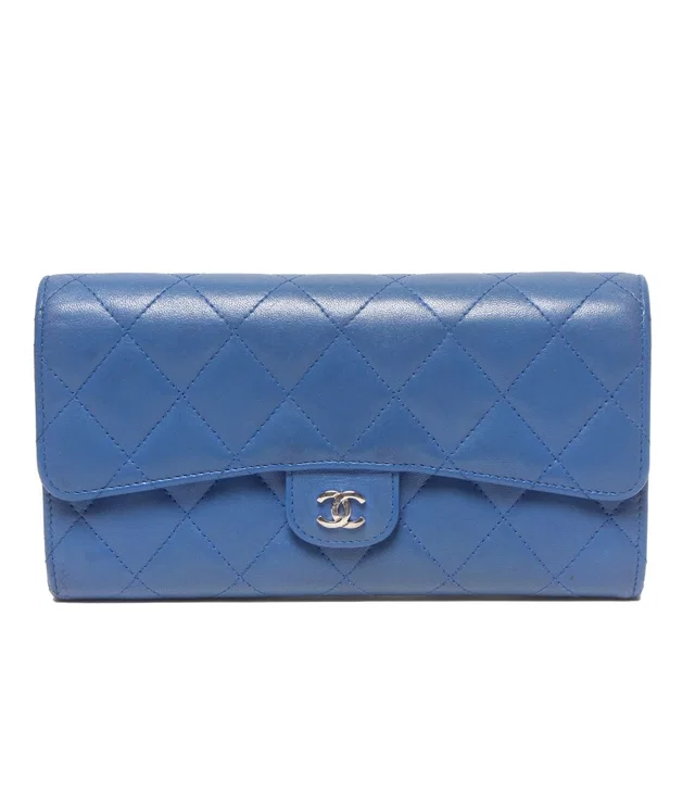 Chanel Wallet Silver Quilted in Silver from The Reluxe
