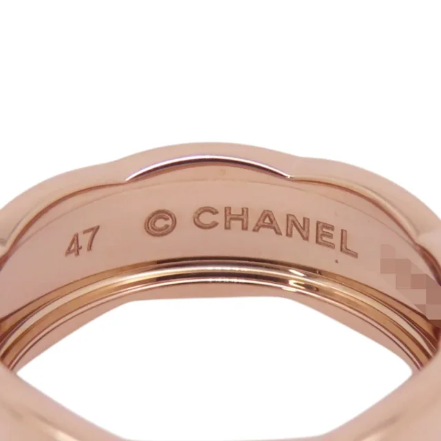 Chanel Coco Crush Collection Ring Size Medium/47/#7J10817 18K Pink Gold in Pink from GALLERY RARE, photo 8 of 9
