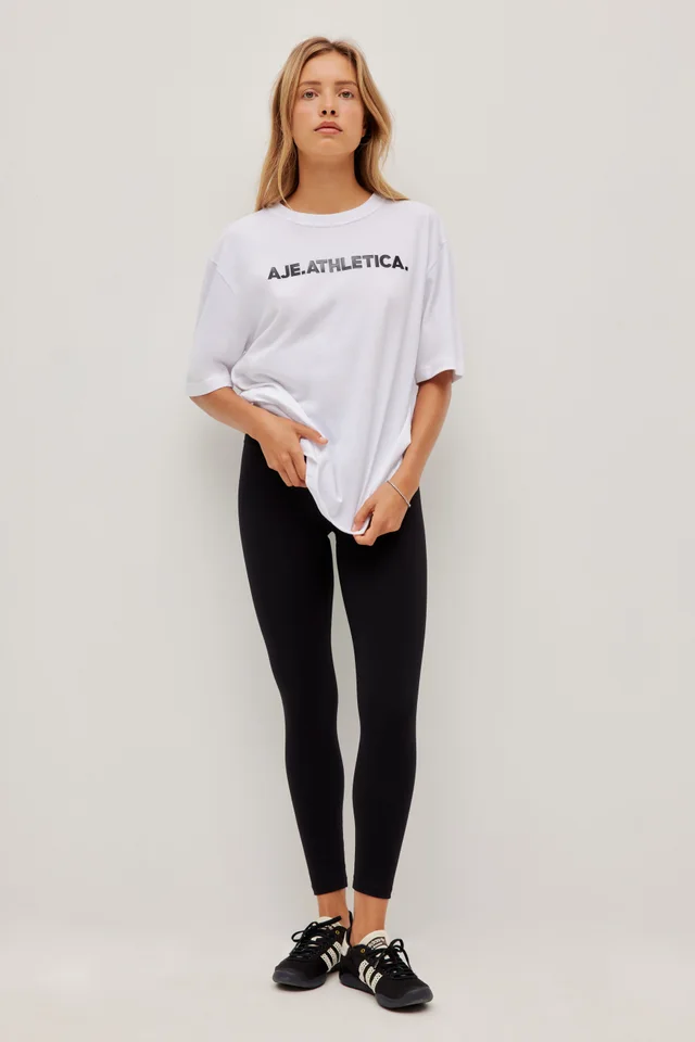 Athletica Bold Logo Tee in White from Aje, photo 1 of 1