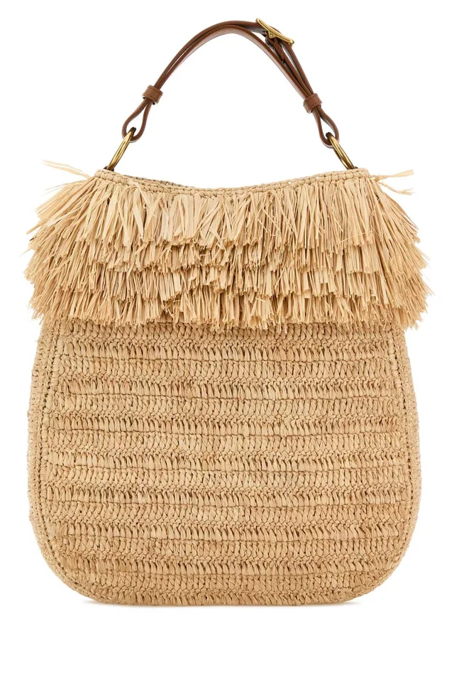 Saint Laurent Roady Shoulder Bag — Brown in Brown Woven leather from HEWI
