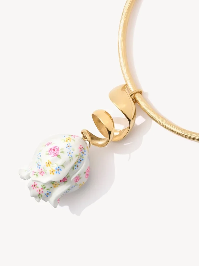 Chloé Bloomcraft Floral Pendant Necklace, photo 2 of 2 from SENSER