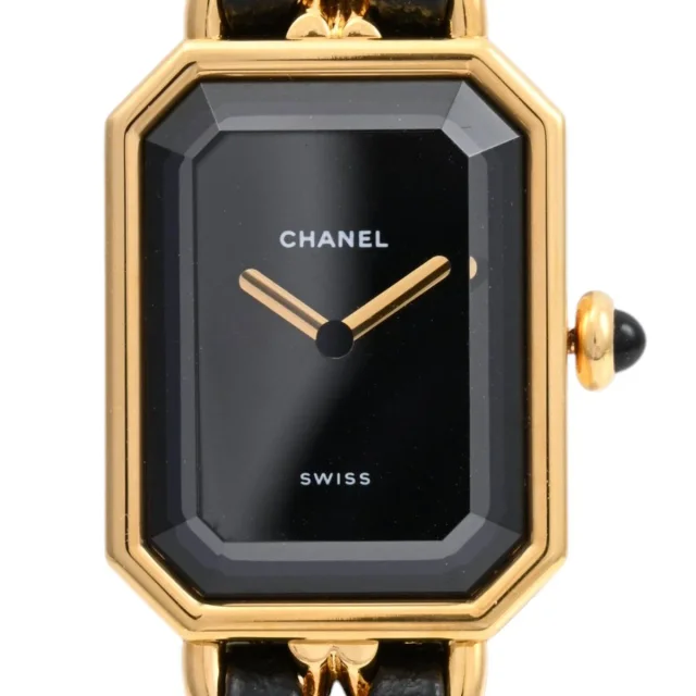 Chanel Première M H0001 Quartz Black/Gold in Black from VINTAGE QOO TOKYO, photo 5 of 8