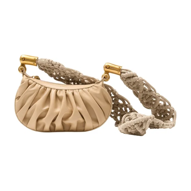 Balmain Crossbody Bag — Beige Calfskin in Beige Calfskin from HEWI