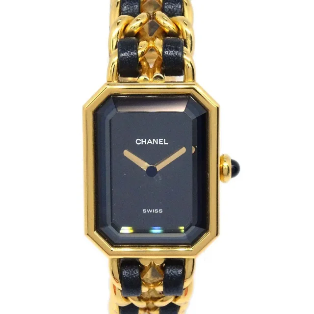 Chanel Premiere Rock Quartz Plated Metal And Leather Watch in Leather from HEWI, photo 2 of 6