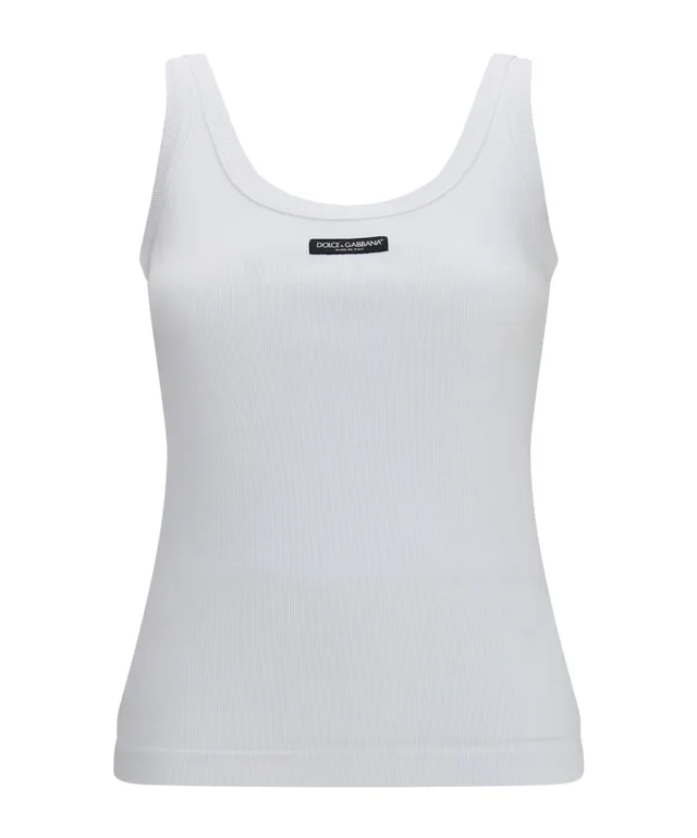 Dolce & Gabbana Logo Patch Jersey Tank Top from SENSER, photo 1 of 1