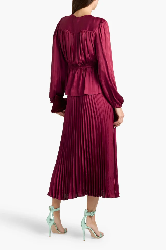 Derek Lam 10 Crosby Esmeralda Bow-Detailed Charmeuse Blouse, photo 3 of 4 from THE OUTNET