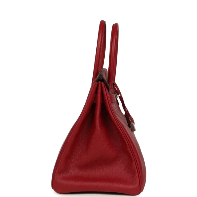 Hermès Birkin 35 Rouge Grenat Epsom Palladium Hardware in Red Epsom leather from Madison Avenue Couture, photo 3 of 9