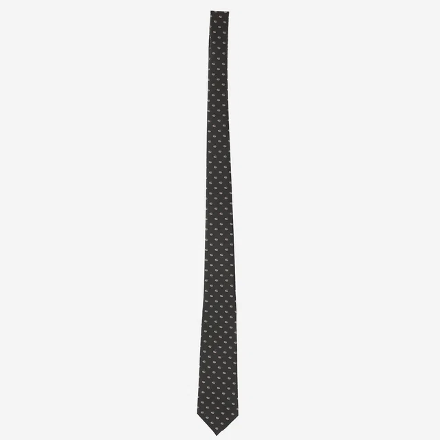 Gucci Jacquard Double G Necktie — Green Silk Neckties in Green Silk from HEWI