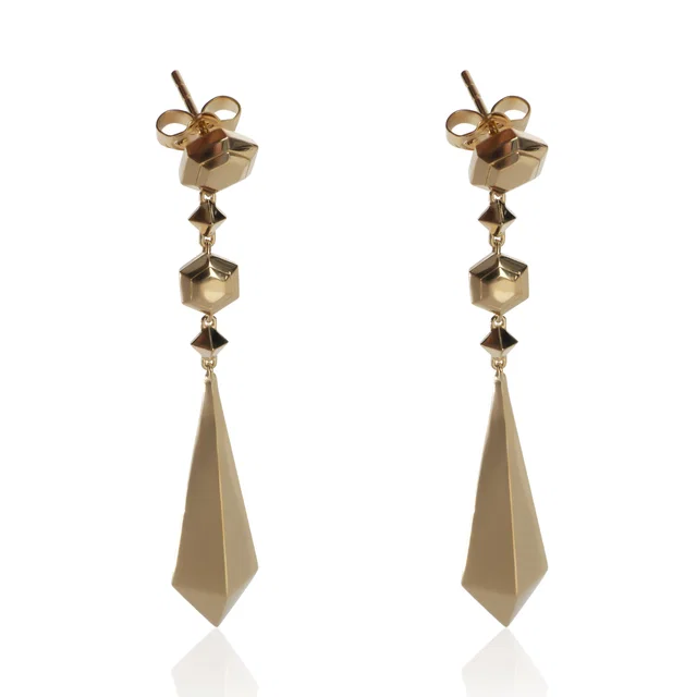 David Yurman Yellow Gold Modern Renaissance Earrings 18k in Yellow from HEWI