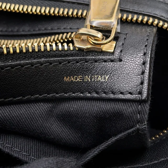 Chloé Alice 2way Shoulder Bag Black/Brown Leather in Black Leather from GALLERY RARE, photo 17 of 18