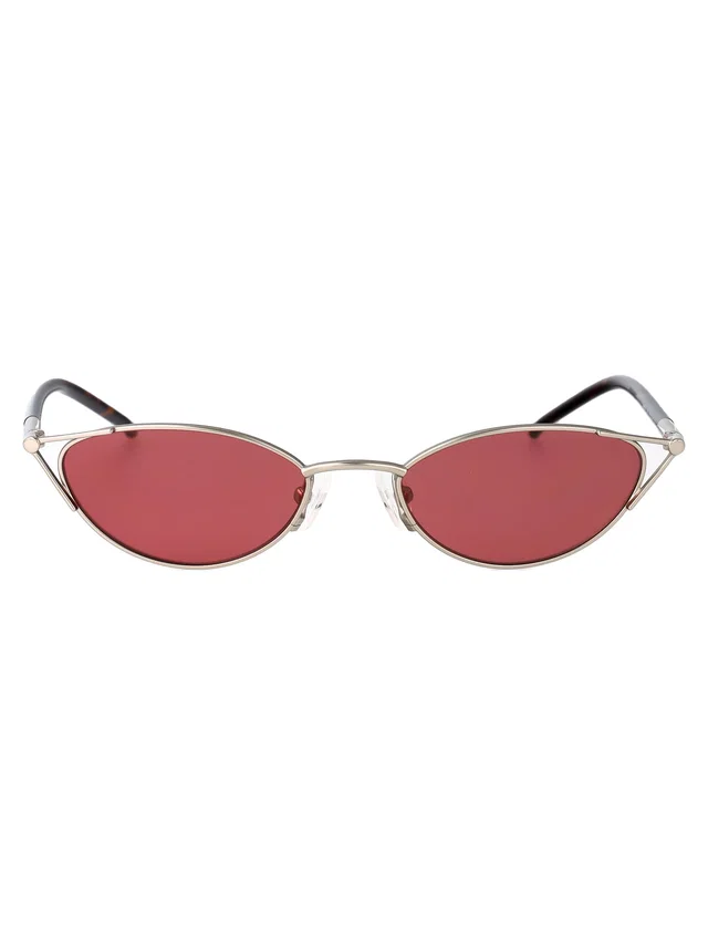Alexander McQueen Am0563s Metal Cat-Eye Sunglasses — Rose Gold in Pink from HEWI