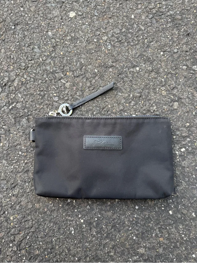 Longchamp Nylon Wallet Pouch With Zipper Closure in black Nylon from Poshmark
