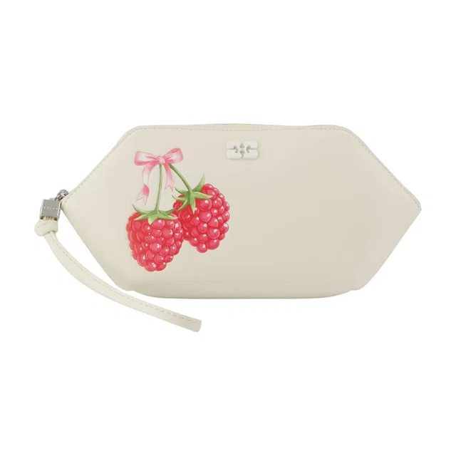 GANNI Bou Clutch — White Calfskin in White Calfskin from HEWI