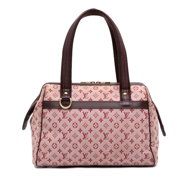 Red Louis Vuitton Monogram Mini Lin Josephine PM Handbag in Red Canvas from Designer Revival