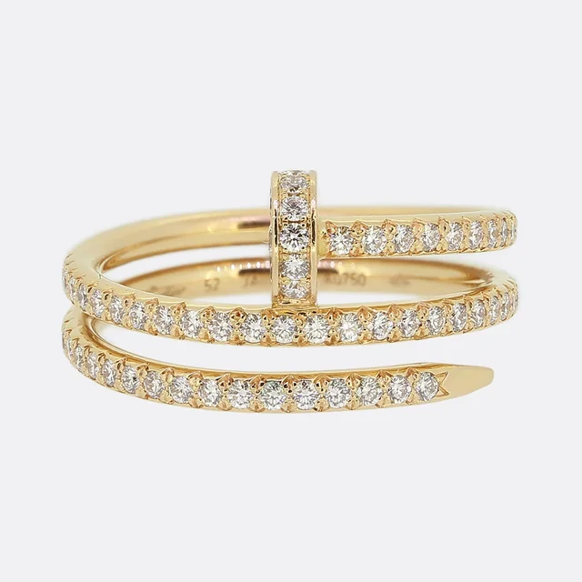 Cartier Juste un Clou Pavé Diamond Ring Size M (52) from The Vintage Jeweller
