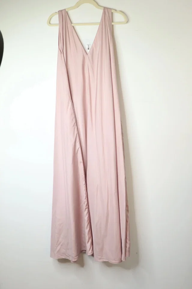The Row Pink Sleeveless Silk Maxi Dress - S in multicolor Silk from Grailed