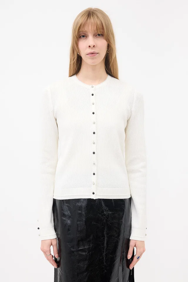 Chanel Cruise 2007 Encrusted Button Cardigan from VSP Consignment