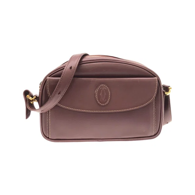 Must de Cartier Leather Shoulder Bag in Leather from LuxUness