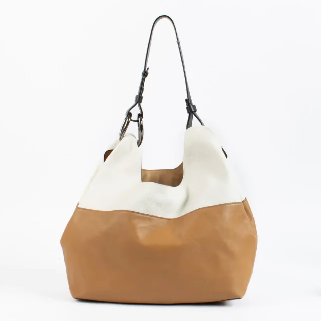 Delvaux Camel and Cream Givry With Me Shoulder Bag in Brown Calfskin from Labellov, photo 2 of 3
