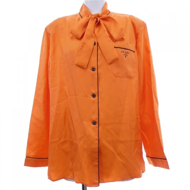 Prada Shirt Orange in Orange from The Reluxe