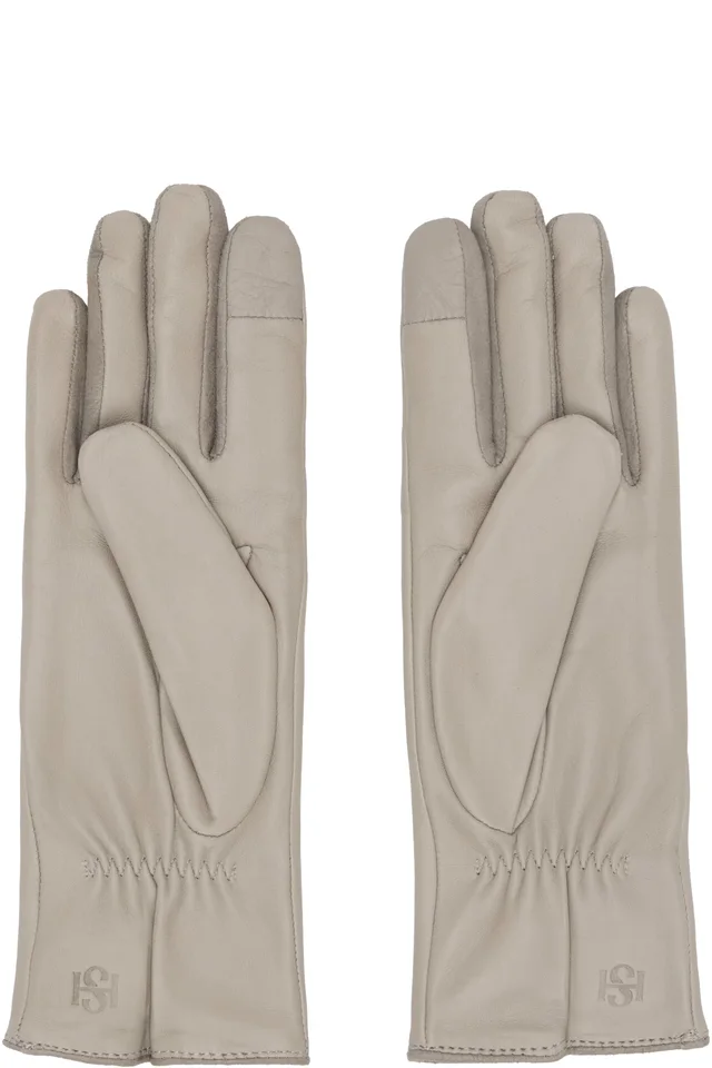 Handsome Stockholm Gray Essentials Gloves, photo 2 of 3 from SSENSE