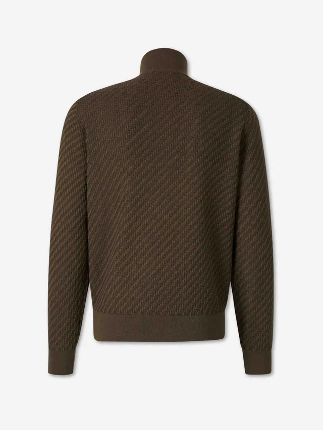 Brioni Knitted zip-up cardigan, photo 2 of 4 from SENSER