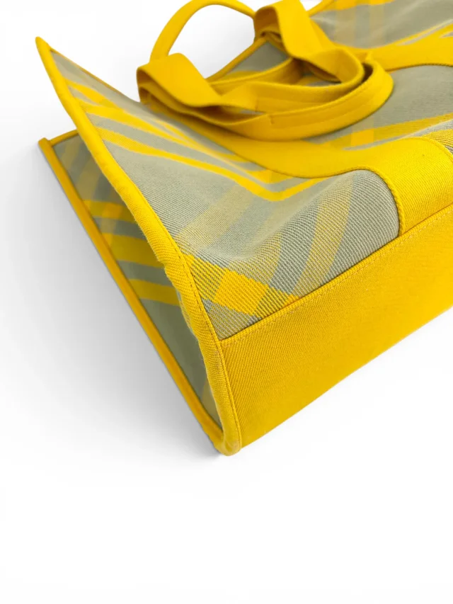 Burberry Yellow Check Shopper Tote in Yellow from Season 2 Consign, photo 8 of 9