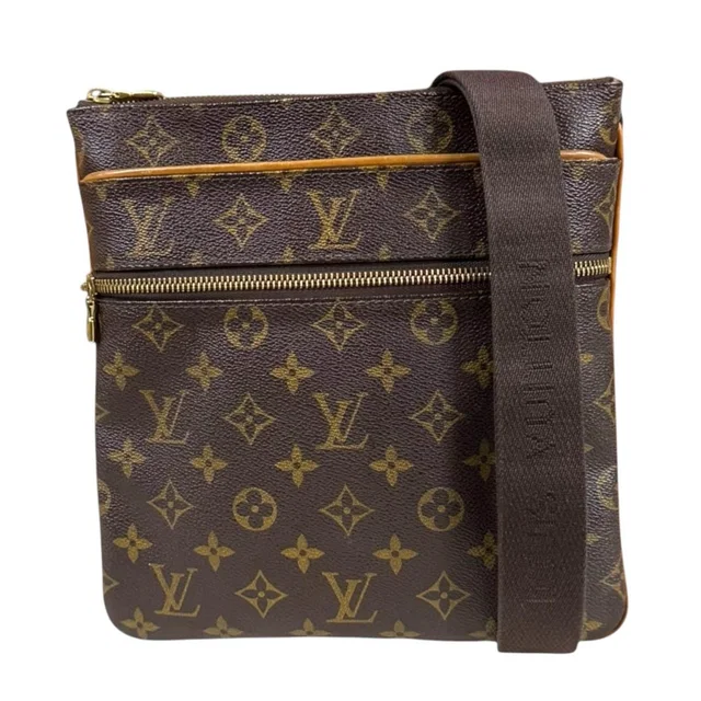 Louis Vuitton Pochette Valmy Monogram Shoulder Bag Canvas Brown Vintage in Brown Canvas from The Reluxe