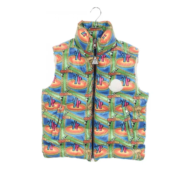 Moncler Down Vest Genius 2 All Over Pattern Nylon in Nylon from The Reluxe