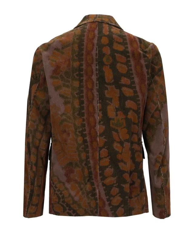 Dries Van Noten BRAXTON GIANT PAISLEY PRINT OVERDYED CORDUROY JACKET, photo 3 of 5 from SENSER